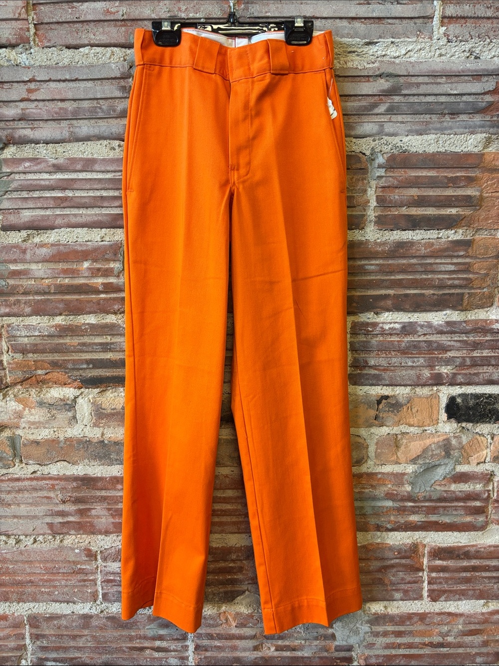 Dickies Women's Straight-Leg Work Pants in Bright Orange